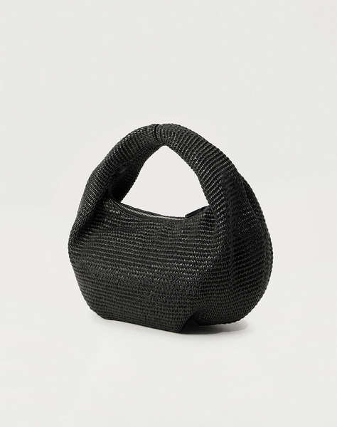 KARL LAGERFELD JEANS KLJ BOX LOGO RAFFIA HOBO