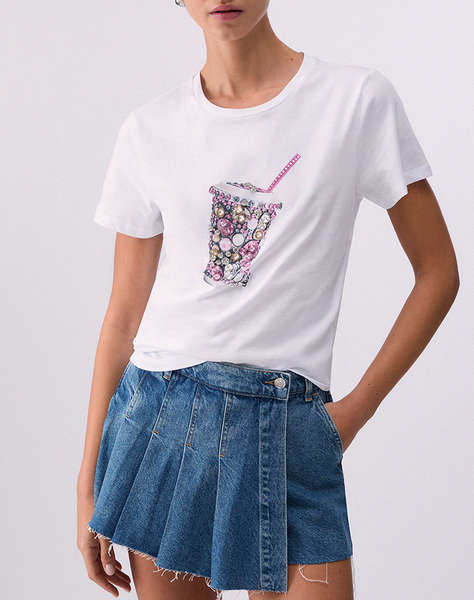 LIU JO WHITE_WA6J23_T-SHIRT MODA M/C WOMEN''S BLOUSE