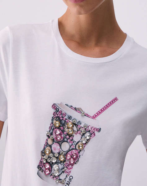 LIU JO WHITE_WA6J23_T-SHIRT MODA M/C WOMEN''S BLOUSE