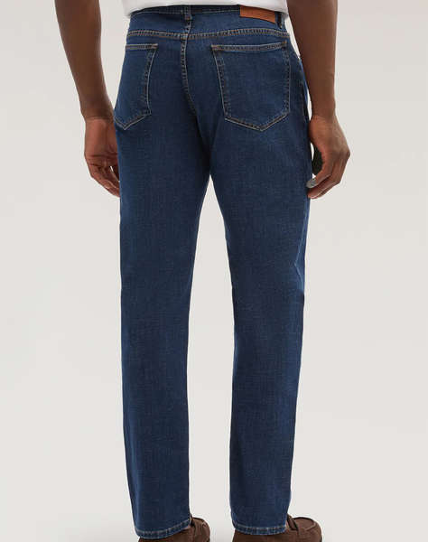 TRUSSARDI 5 POCKET 370 CLOSE - BLUE FLAT STONE WASH DENIM