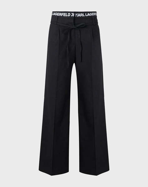 KARL LAGERFELD JEANS KLJ PLEATED LOGO PANT