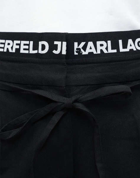 KARL LAGERFELD JEANS KLJ PLEATED LOGO PANT