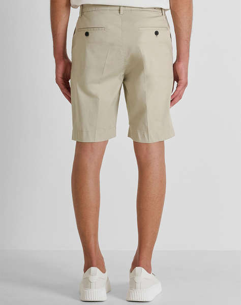 ANTONY MORATO MMSH00225FA800197 MIN OF 6 SHORTS MARK SLIM FIT IN STRETCH TWILL COTTON BLEND FABRIC WITH LOGOED RUBBER FLAG MEN''S SHORTS