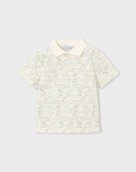 MAYORAL POLO SHORT SLEEVE PRINTED T-SHIRT