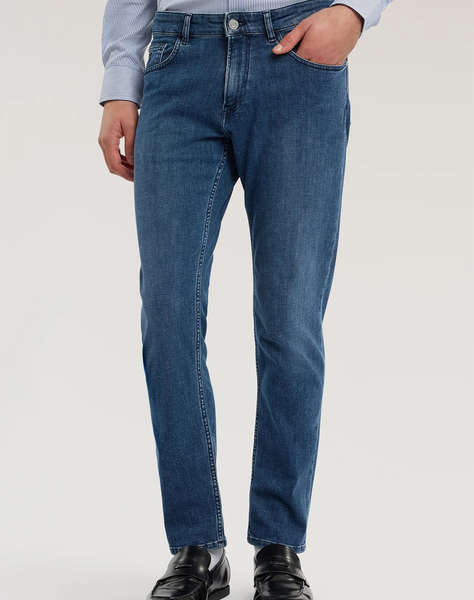 TRUSSARDI 5 POCKET 370 CLOSE - MID SW BLUE DENIM W CHEMICAL