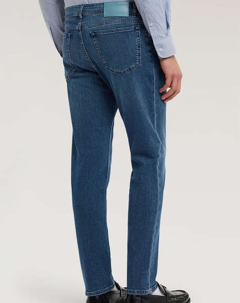 TRUSSARDI 5 POCKET 370 CLOSE - MID SW BLUE DENIM W CHEMICAL