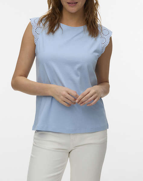 VERO MODA VMEMILY SL GATHERING TOP JRS NOOS