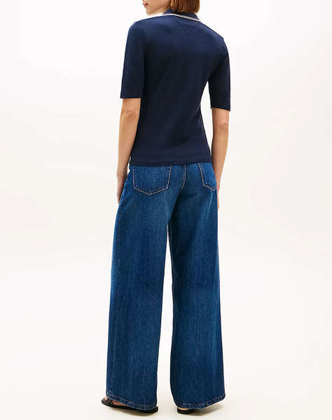 TOMMY HILFIGER LYOCELL TIPPING SLIM 1/2SLV POLO