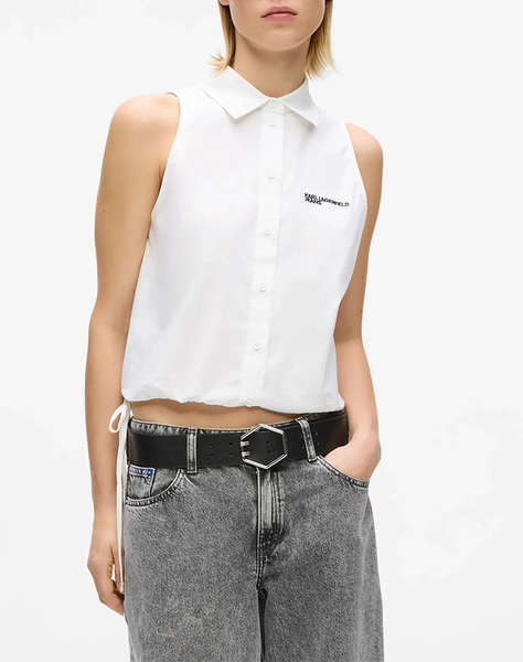 KARL LAGERFELD JEANS KLJ SLEEVELESS BLOUSE