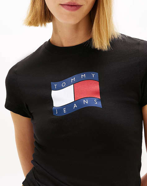 TOMMY JEANS TJW SLIM WAVY FLAG TEE EXT