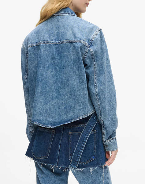 KARL LAGERFELD JEANS KLJ BOXY DENIM BLOUSE