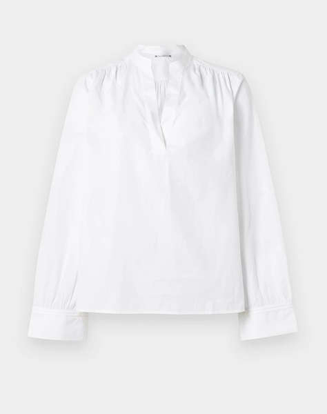 TOMMY HILFIGER ESS LINEN V-NK LS BLOUSE