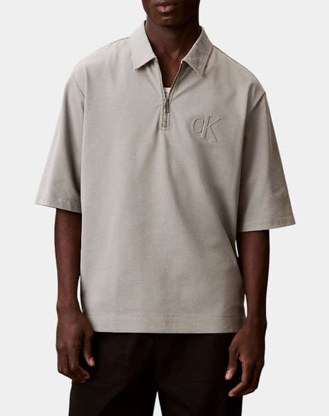 CALVIN KLEIN SS SUPIMA CHEST EMB POLO