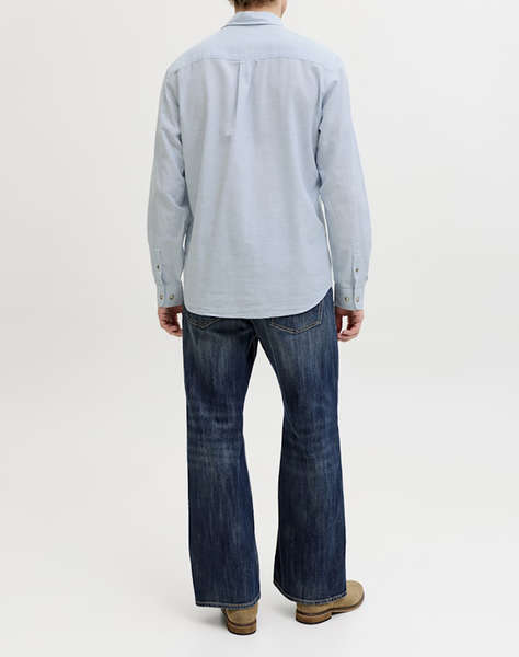 JACK&JONES JJESUMMER LINEN BLEND SHIRT L/S SN