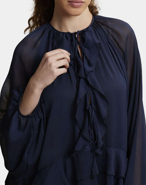 LA MARTINA РОКЛЯ WOMAN DRESS L/S CHIFFON CRINCK