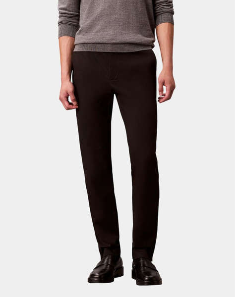 CALVIN KLEIN SLIM SATEEN CHINO TROUSER