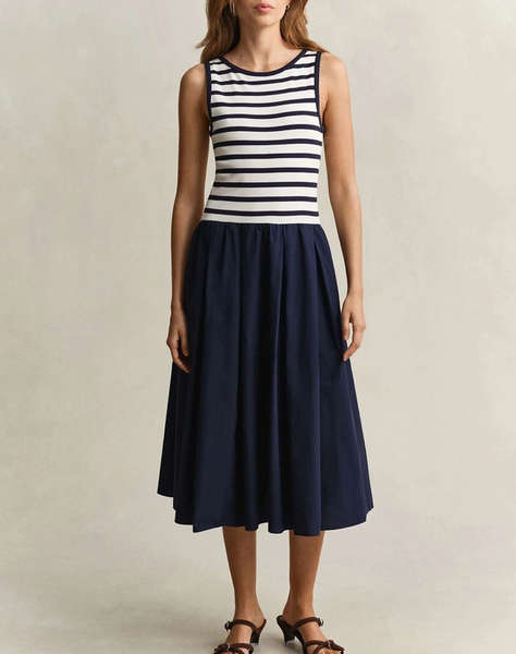 GANT РОКЛЯ JERSEY WOVEN COMBO DRESS JERSEY WOVEN COMBO DRESS