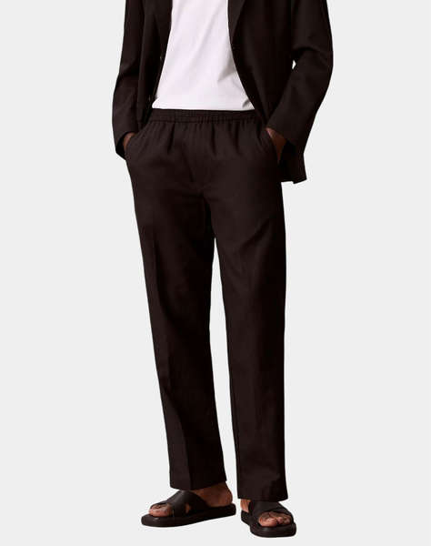 CALVIN KLEIN STRAIGHT LINEN PULL ON PANT