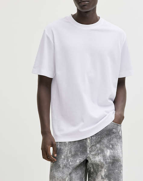 JACK&JONES JCOFUSION BADGE TEE SS CREW NECK LN