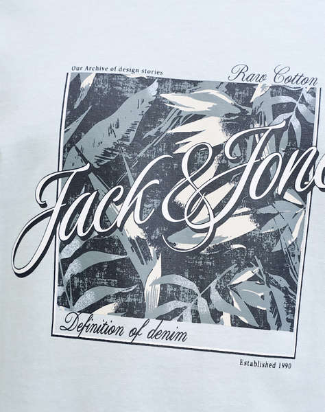 JACK&JONES JJHONOLULU SHAPE TEE SS CREW NECK LN