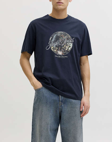 JACK&JONES JJHONOLULU SHAPE TEE SS CREW NECK LN