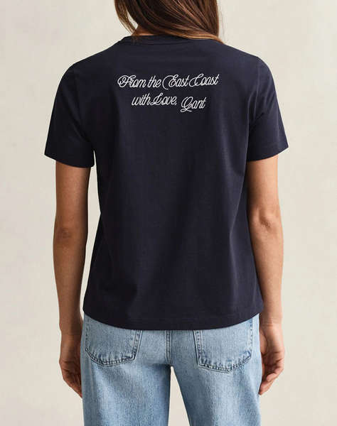 GANT БЛУЗА КМ GRAPHIC PRINT SS T-SHIRT GRAPHIC PRINT SS T-SHIRT