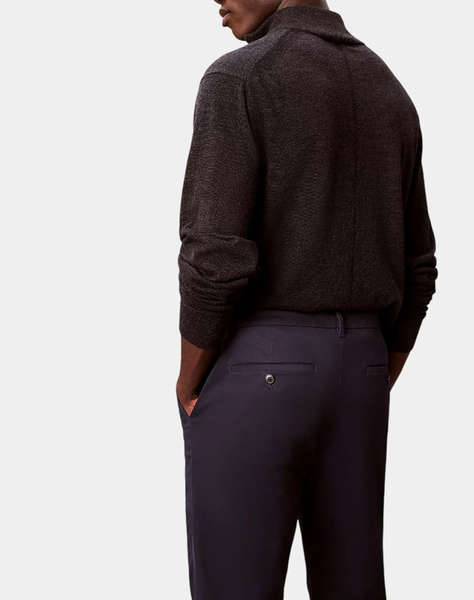 CALVIN KLEIN SLIM SATEEN CHINO TROUSER