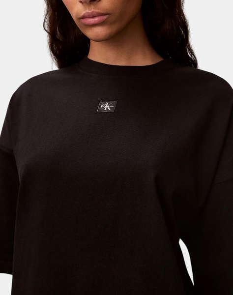 CALVIN KLEIN JEANS SS WOVEN LABEL OVERSIZED TEE DRE