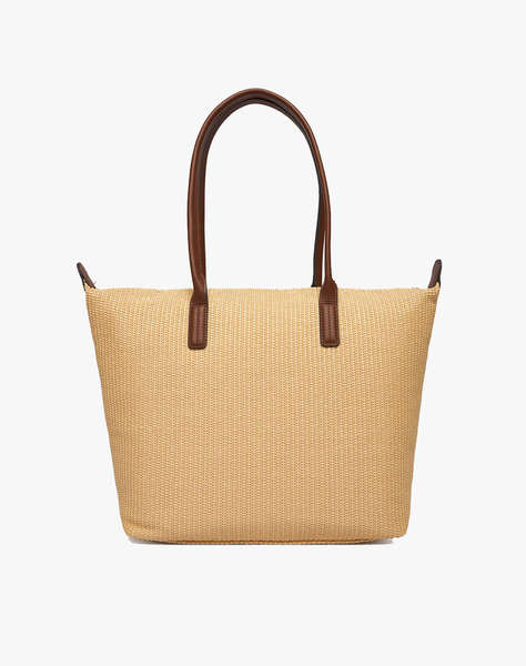 TOMMY HILFIGER POPETTE TOTE RAFFIA