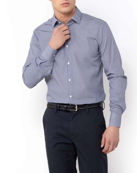 THE BOSTONIANS РИЗА CHARLES POPLIN SLIM FIT Classic Slim Fit