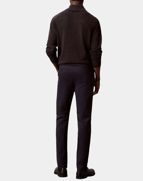 CALVIN KLEIN SLIM SATEEN CHINO TROUSER