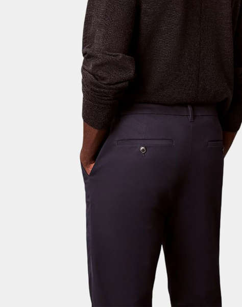 CALVIN KLEIN SLIM SATEEN CHINO TROUSER