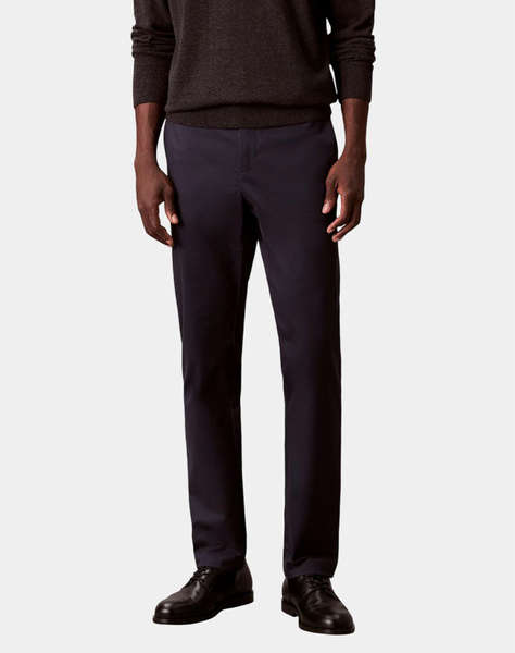 CALVIN KLEIN SLIM SATEEN CHINO TROUSER