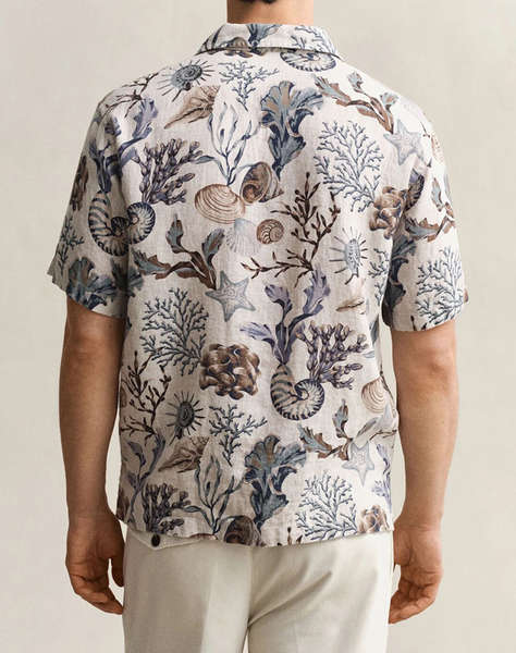 GANT РИЗА ММ REG AOP CAMP COLLAR SHIRT REG AOP CAMP COLLAR SHIRT