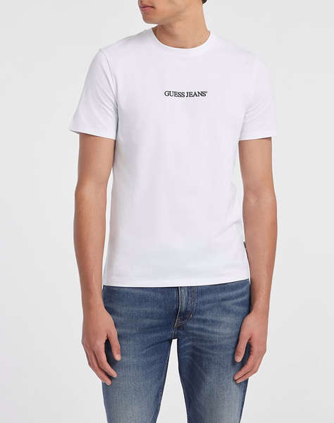 GUESS JEANS GJ SS CN SLIM LOGO EMBRO TEE МЪЖКА БЛУЗА