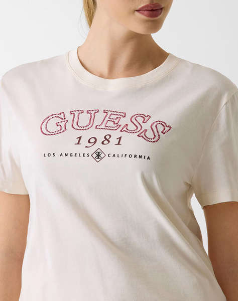 GUESS ARIANNA SS CN BOXY T-SHIRT ДАМСКА БЛУЗА