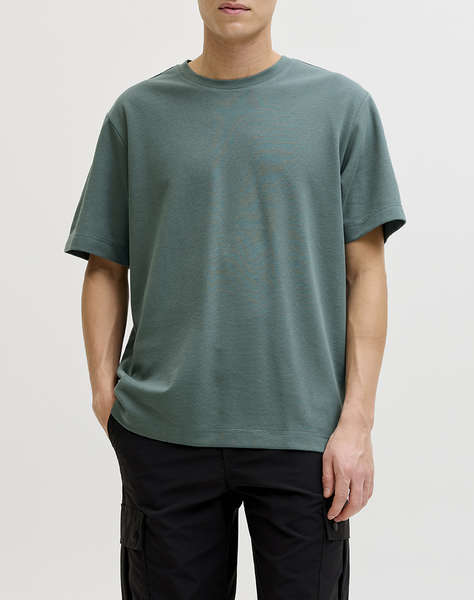 JACK&JONES JCOFUSION BADGE TEE SS CREW NECK LN