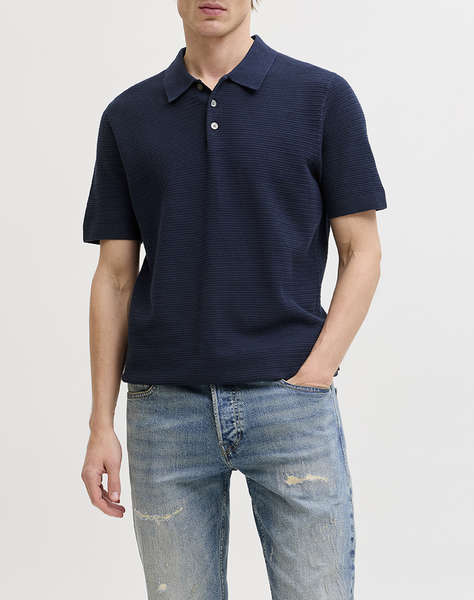 JACK&JONES JPRBLURILEY KNIT POLO SS SN