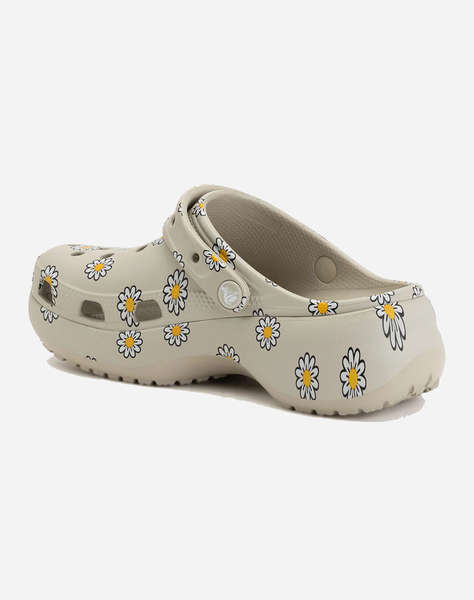 CROCS Classic Platform Floral Clog