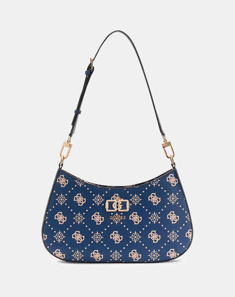 GUESS EMELIE LOGO TOP ZIP SHLDR BAG ДАМСКА ЧАНТА