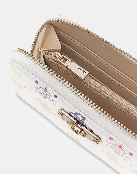 GUESS EMELIE LOGO SLG MED ZIP AROUND Дамско портмоне