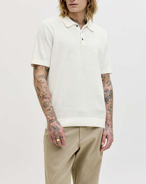 JACK&JONES JPRBLURILEY KNIT POLO SS SN