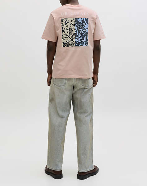 JACKL&JONES JORMONTAUK AOP BACK TEE SS CREW NECK SN