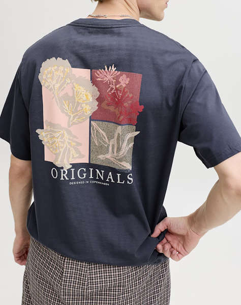 JACKL&JONES JORMONTAUK AOP BACK TEE SS CREW NECK SN