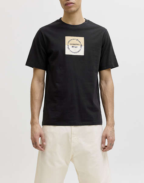 JACK&JONES JORCATSKILLS SQUARE BRANDING TEE SSCN LN