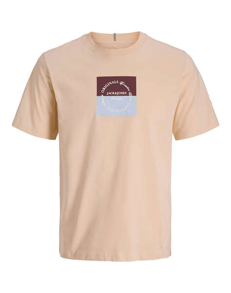 JACK&JONES JORCATSKILLS SQUARE BRANDING TEE SSCN LN