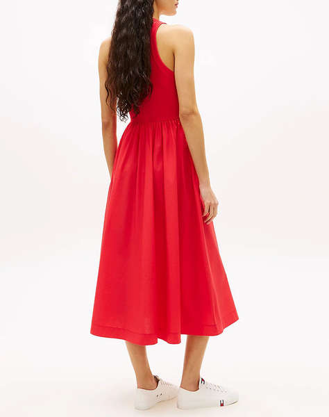 TOMMY JEANS TJW RIB POPLIN TANK DRESS EXT