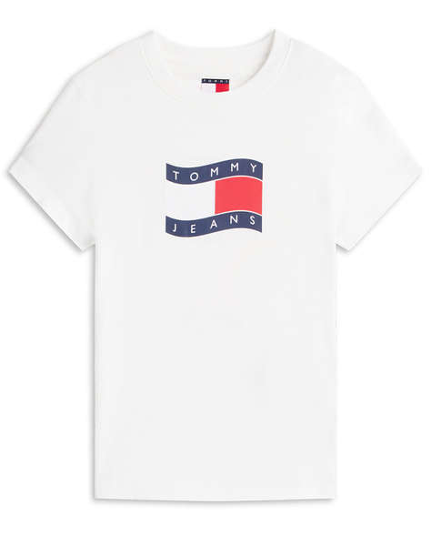 TOMMY JEANS TJW SLIM WAVY FLAG TEE EXT