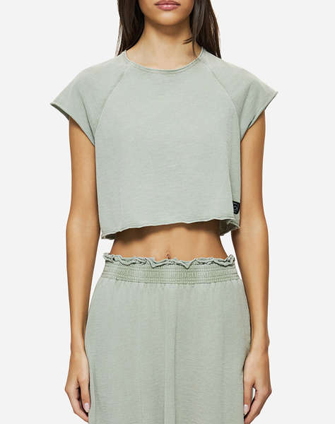 DIRTY LAUNDRY CROPPED SLUB T-SHIRT