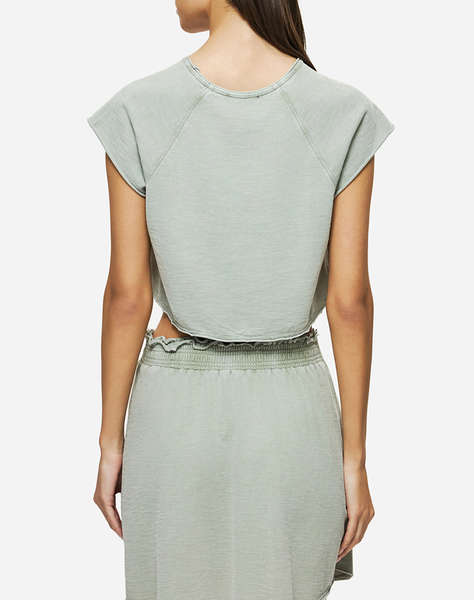 DIRTY LAUNDRY CROPPED SLUB T-SHIRT